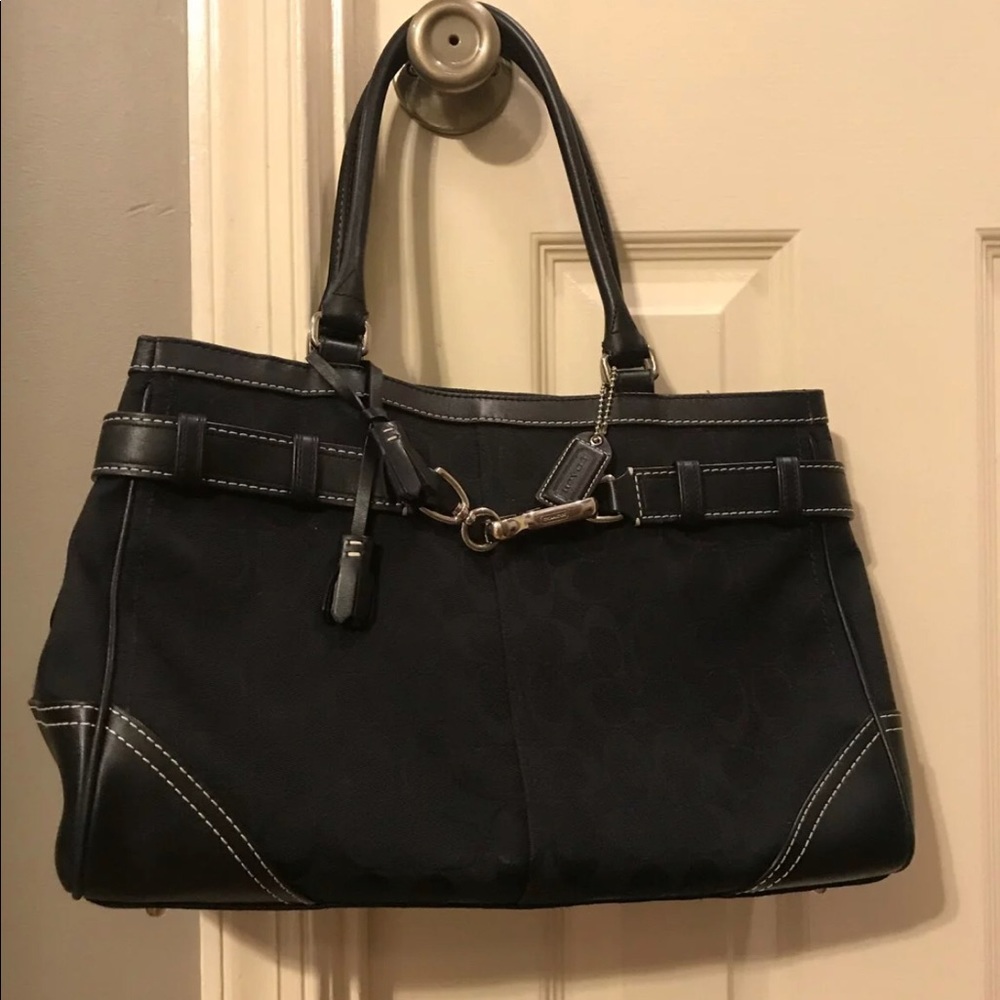Black coach purse